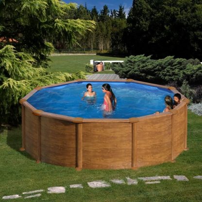 GRE WOOD STAR kör fémfalas medence 350 x 132 cm